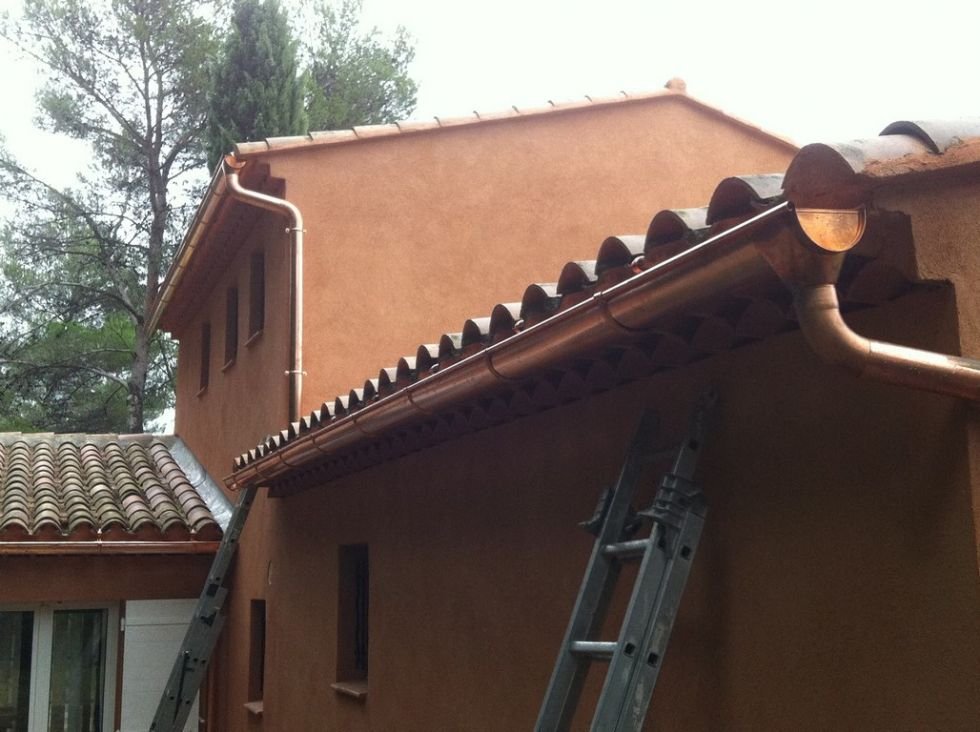 Gouttière cuivre